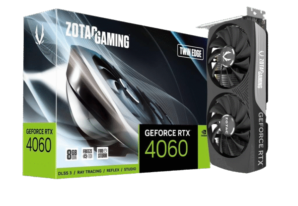 ZOTAC GAMING GeForce RTX 4060 8GB Twin Edge GDDR6 Graphics Card