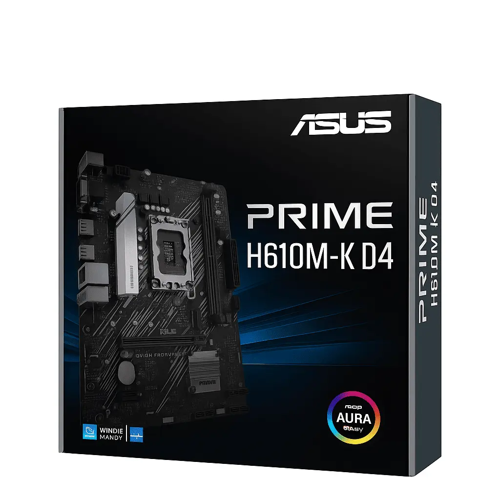 ASUS PRIME H610M-K D4 mATX Motherboard